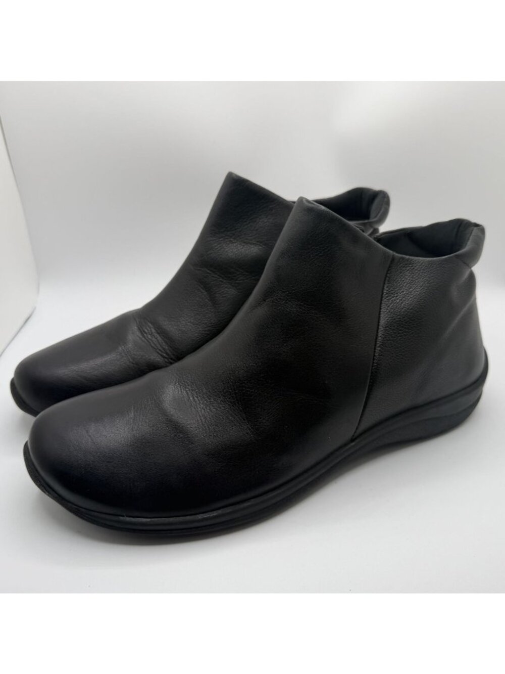 David Tate Sportivo Ankle Boot Women Size 12W Black Leather Waterproof Casual